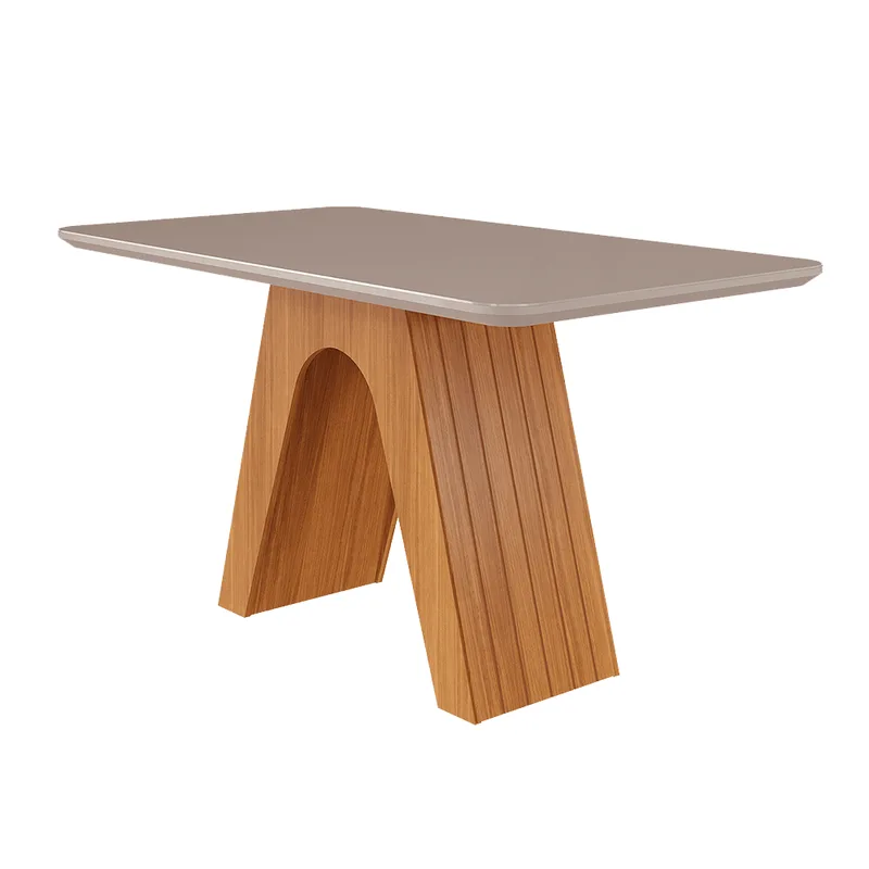 Mesa de Jantar Clara 130x80cm Cimol Nature Off White