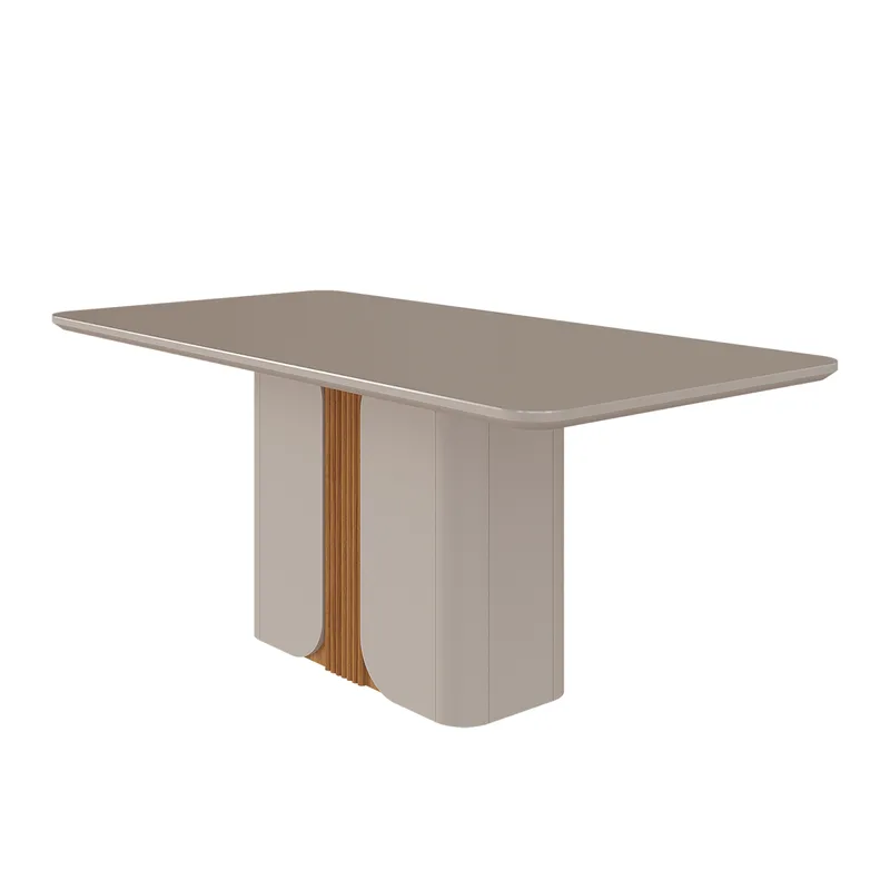 Mesa de Jantar Cimol 180 x 90 cm Charlote Off White / Nature