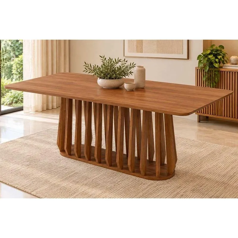 Mesa Jantar Pitanga Madeira 210x100cm Madeira/Cinamomo Cimol