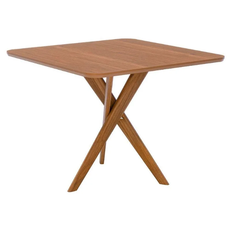 Mesa de Jantar Cacau 4 Lugares Quadrada MDF 95x95CM Amadeirado