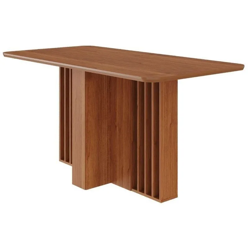 Mesa De Jantar Isadora 22125 4 Lugares Retangular Mdf 160x80cm Cinamomo Milani Movelaria