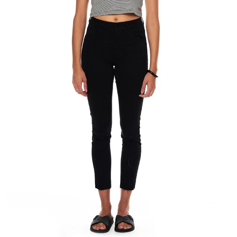Calça feminina sarja cigarrete color Mormaii Preto 36