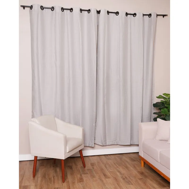 Cortina Veneza 260cmx230cm Rústica BecaDecor Branca UN