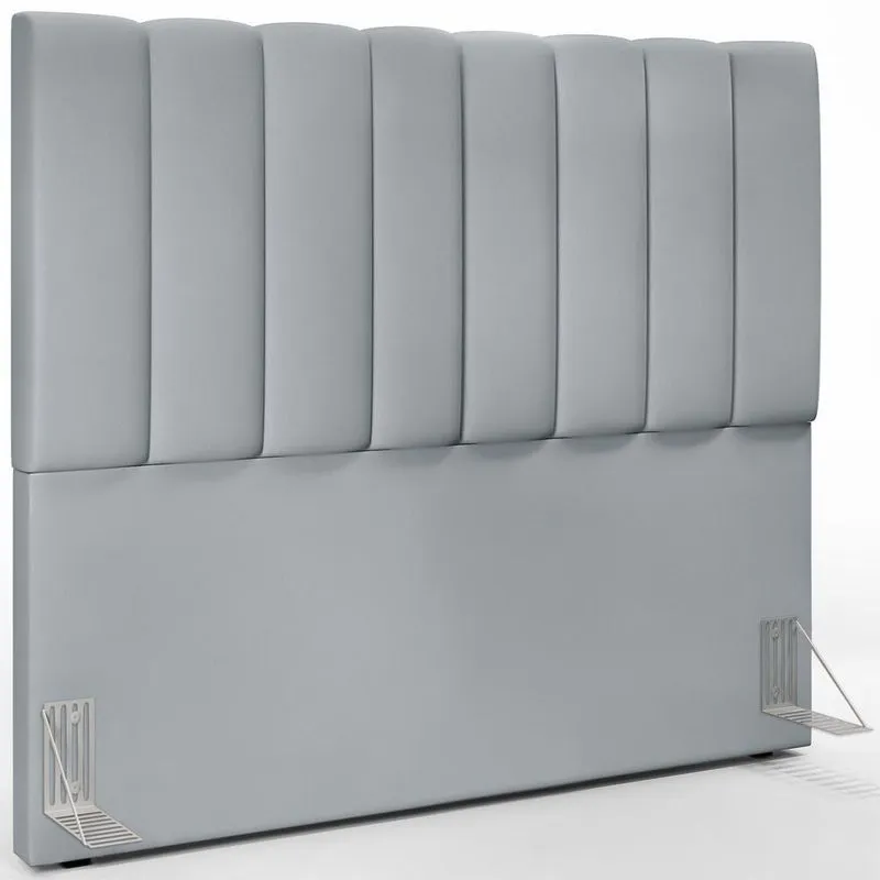 Cabeceira Cama Box Casal 140 Cm Dália W01 Suede Cinza