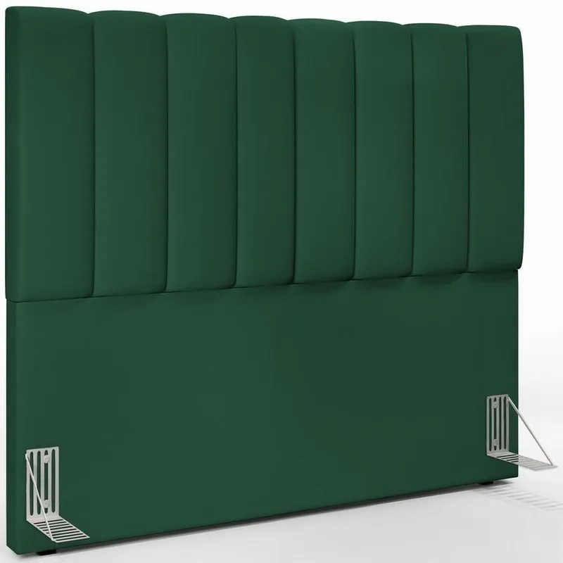 Cabeceira Cama Box Casal 140 Cm Dália W01 Suede Verde Musgo