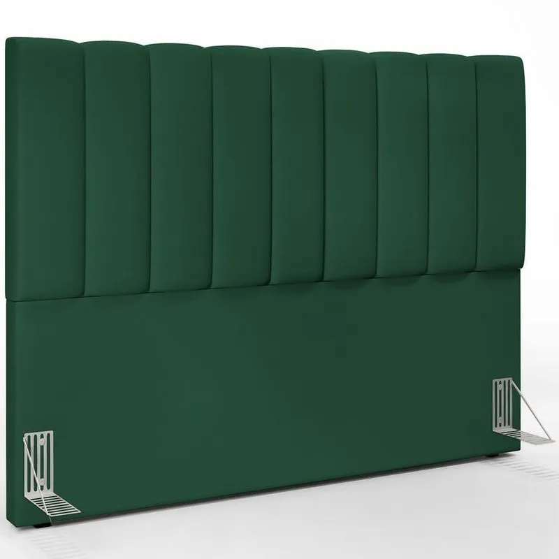 Cabeceira Cama Box Casal Queen 160 Cm Suede Verde Musgo