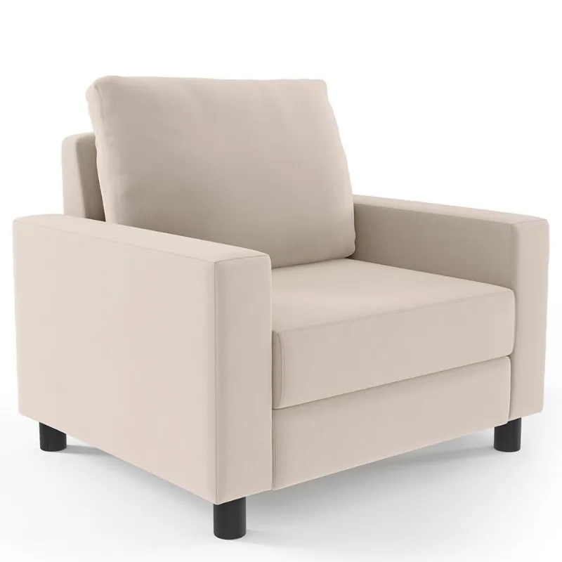 Poltrona Malta Suede Bege