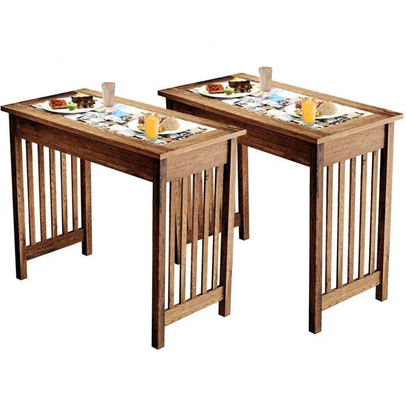 Kit 02 Bancadas Cozinha Cerâmica 120cm W02 Imbuia