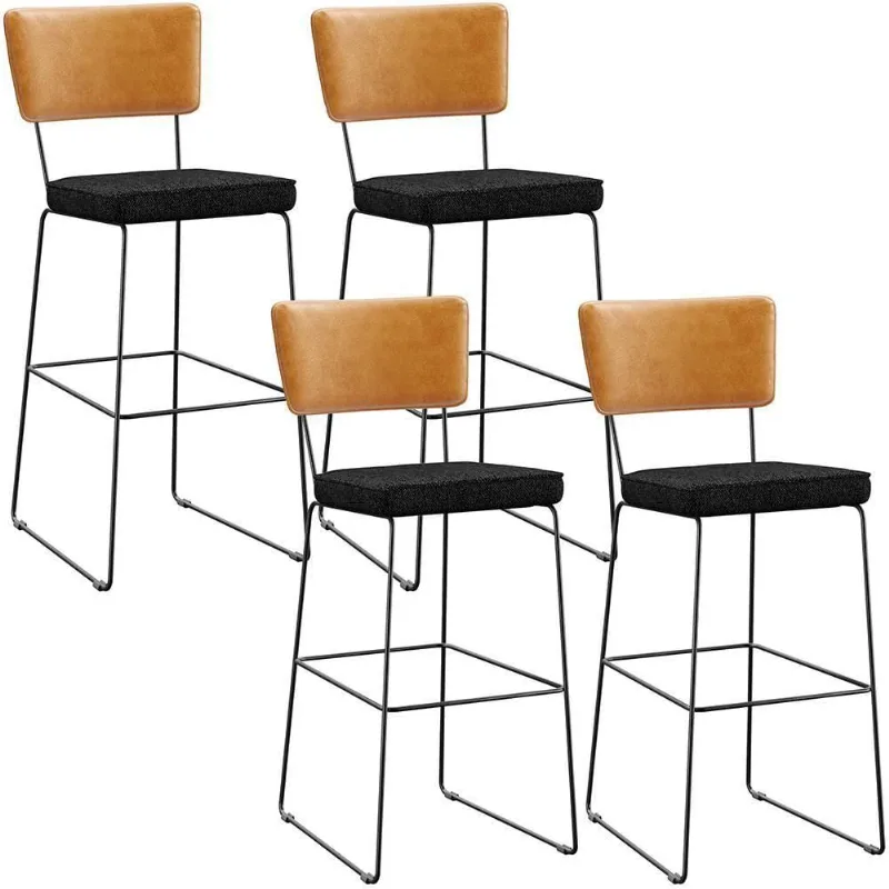 Kit 04 Banquetas Altas Allana L02 Whisky Chumbo - Lyam Decor