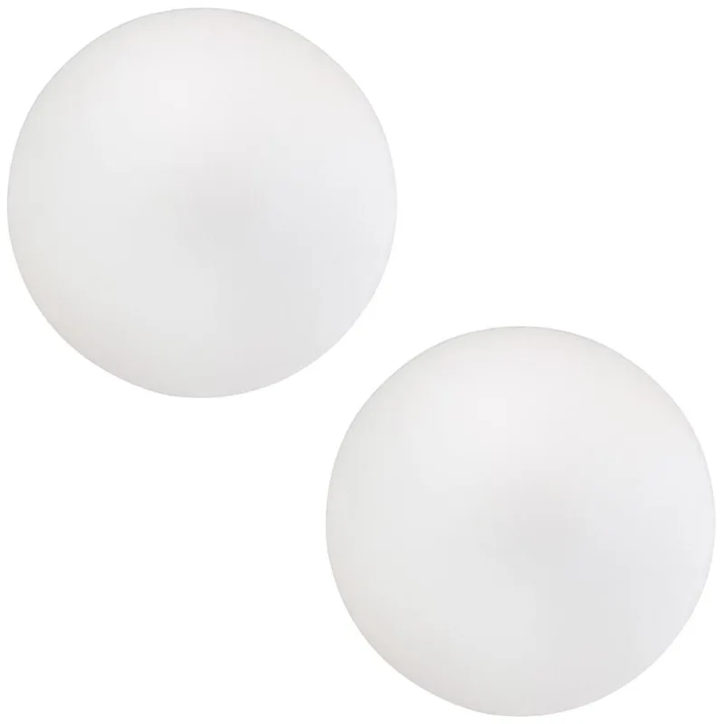 Kit 02 Assentos Redondo Banqueta Cadeira Estofados Poltronas H02 Corino Branco 30 cm - Lyam Decor