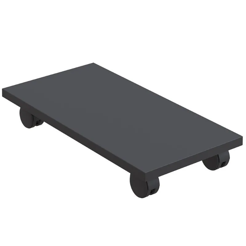 Suporte Para Cpu Com Rodízios Cyber L03 Preto - Lyam Decor - Lyam Decor