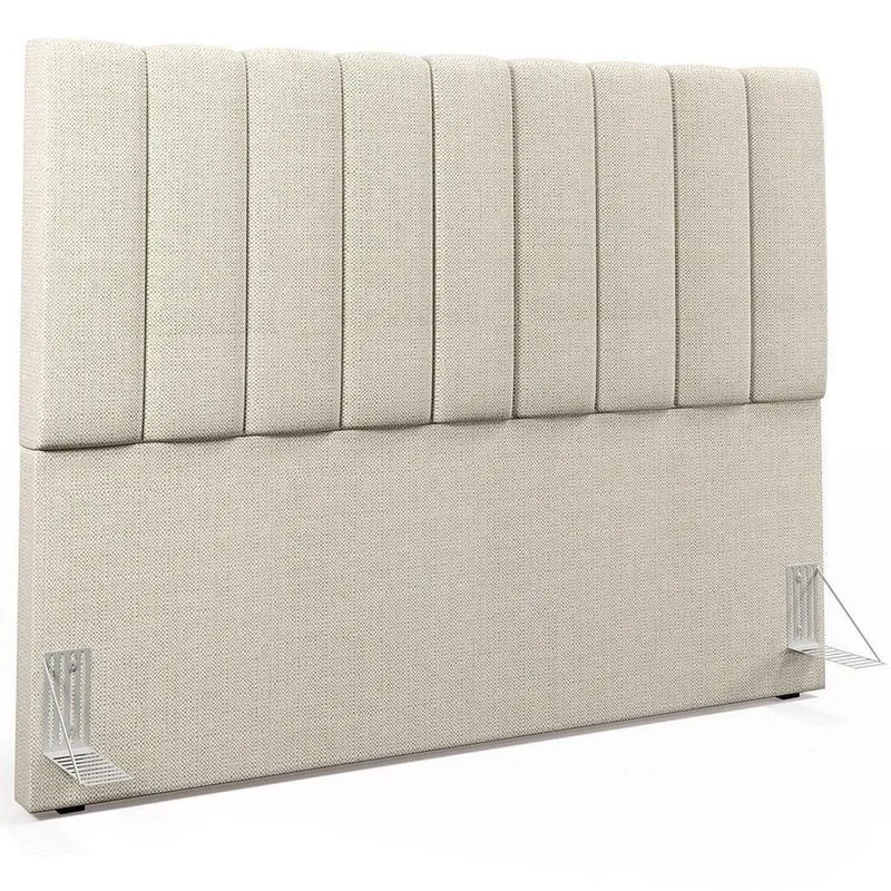 Cabeceira Cama Box Casal King 195 Cm Linho Champagne