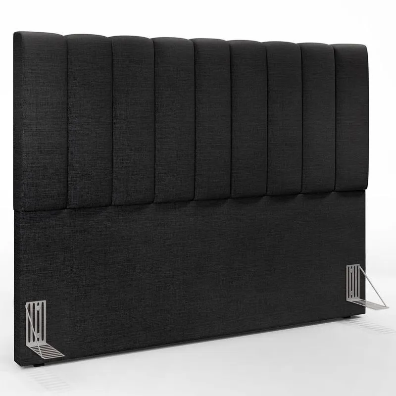 Cabeceira Cama Box Casal King 195 Cm Dália W01 Linho Chumbo