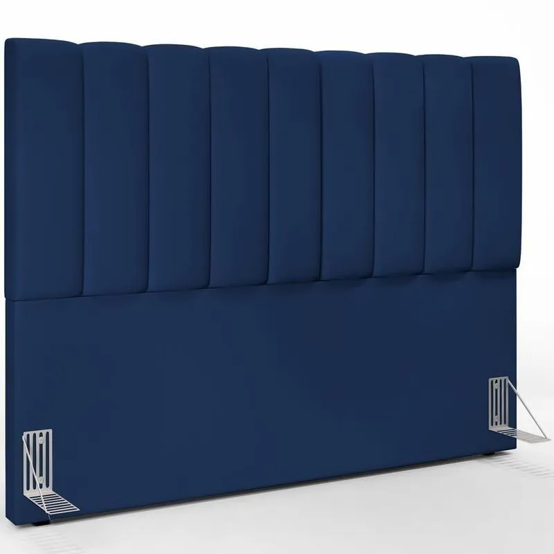 Cabeceira Cama Box Casal King 195 Cm Dália W01 Azul Marinho