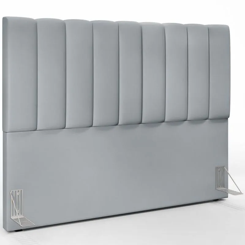Cabeceira Cama Box Casal King 195 Cm Dália W01 Suede Cinza