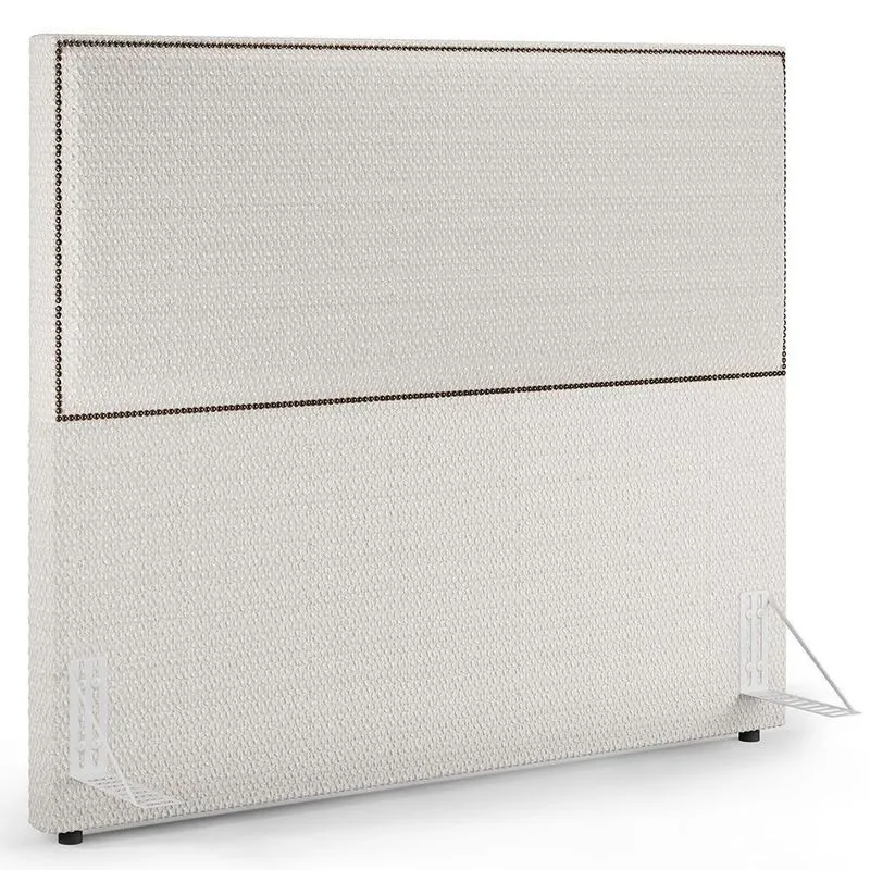 Cabeceira Box Casal Tachas 140 Cm Vicenza L02 Bouclê Cru