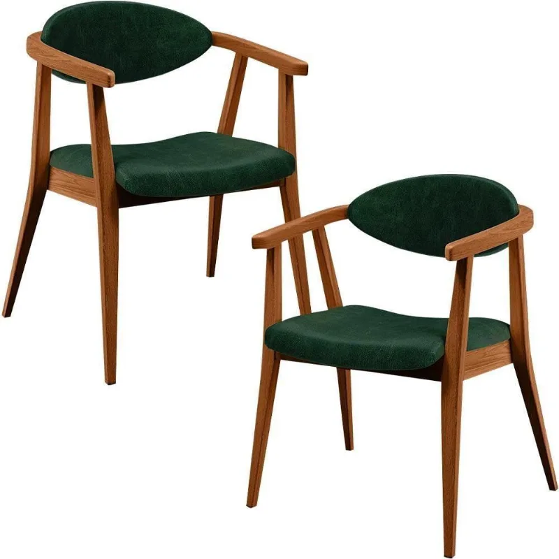Kit 02 Poltronas Cecília B04 Facto Verde Musgo