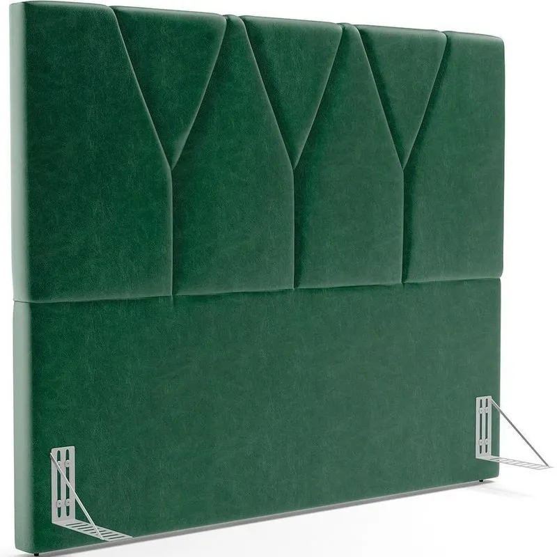 Cabeceira Cama Box Casal 140cm Aurora W01 Facto Verde Musgo