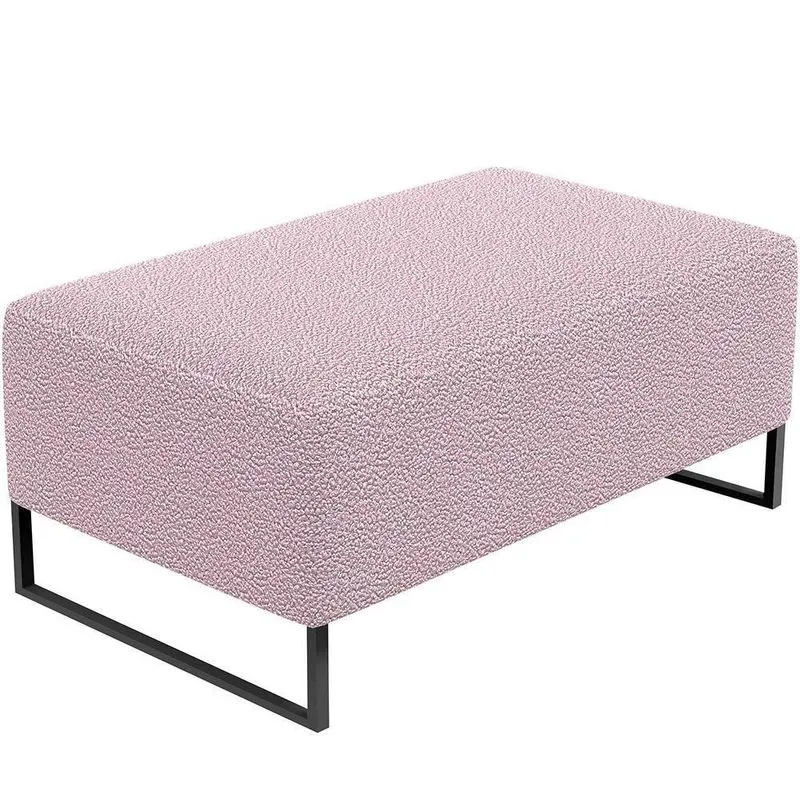 Puff Decorativo Cléo 90Cm W01 Bouclê Rosê