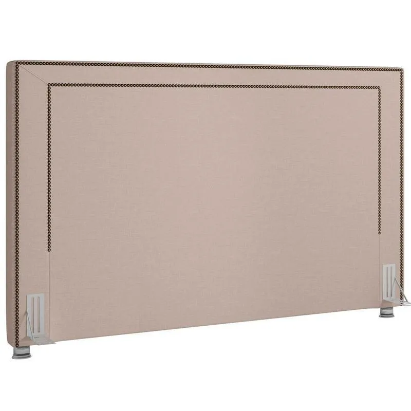 Cabeceira Cama Box Casal King 195cm P05 Berlim Linho Bege