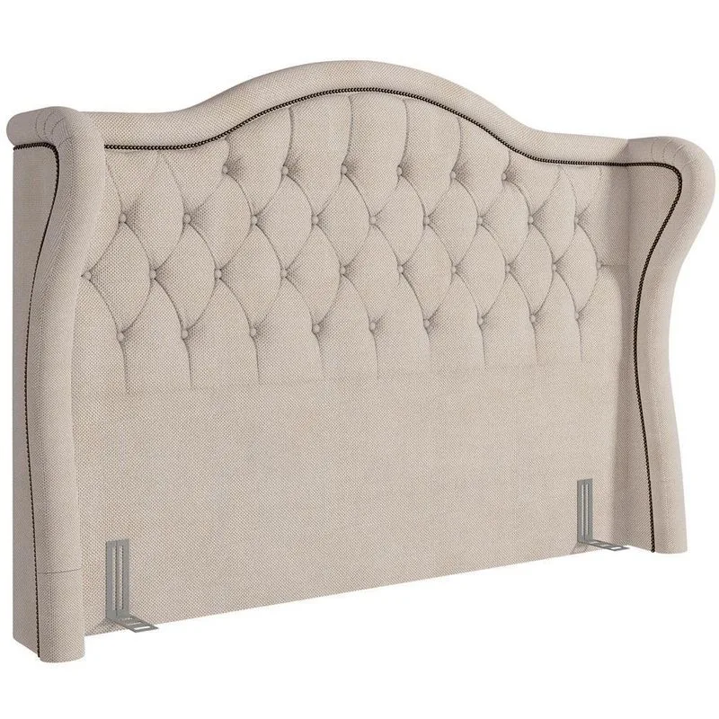 Cabeceira Cama Box Casal King 195cm P05 Lisboa Creme