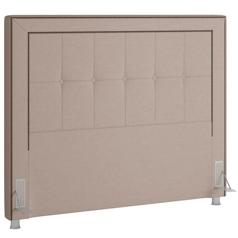 Cabeceira Cama Box Casal Queen 160cm P05 Atenas Bege Areia