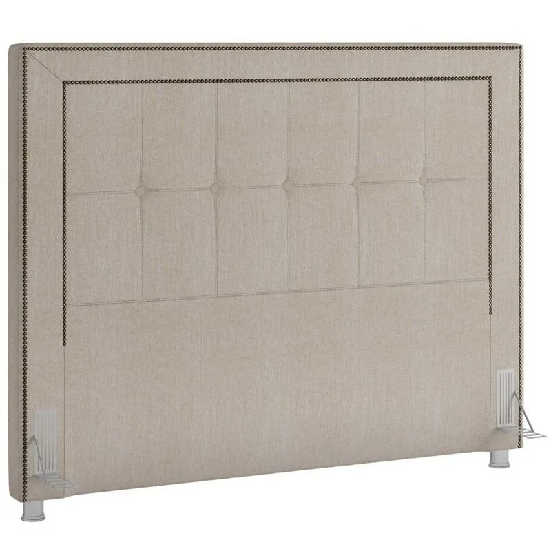 Cabeceira Cama Box Casal Queen 160cm P05 Atenas Linho Creme