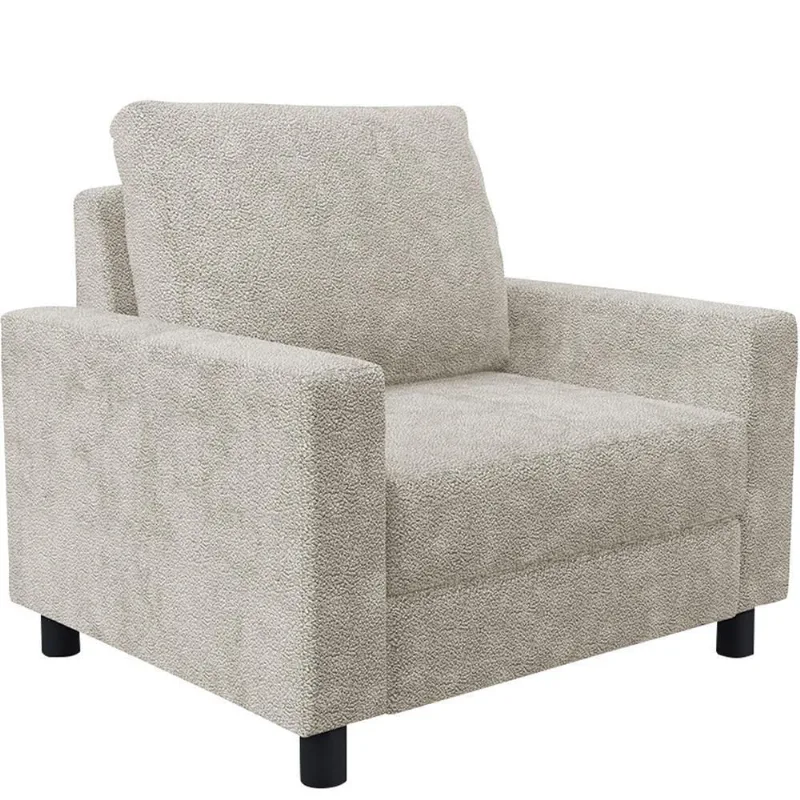 Poltrona E Recepção Malta L02 Bouclê Creme