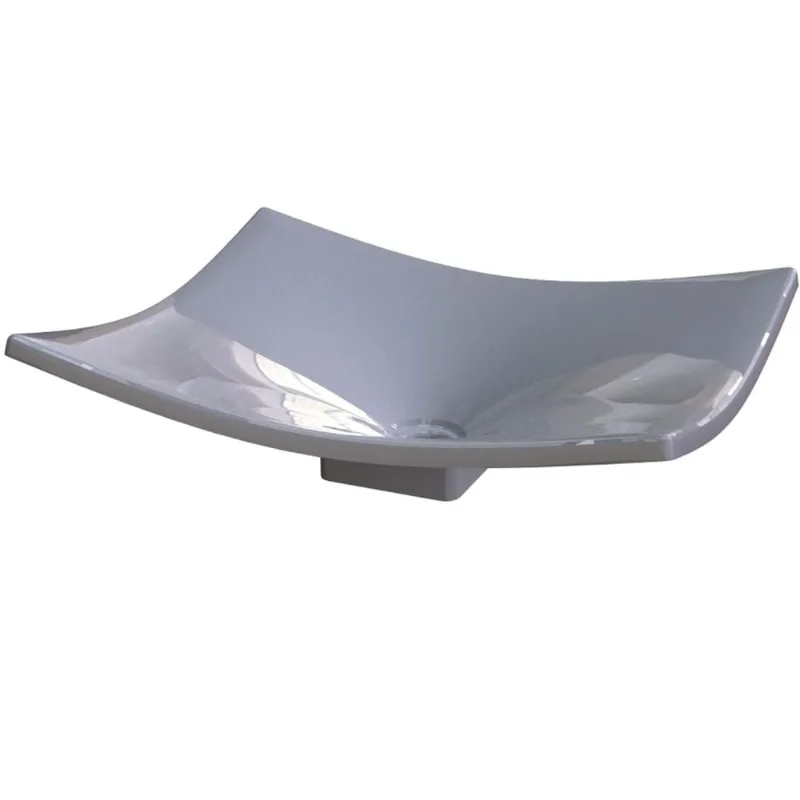 Cuba de Apoio Para Banheiro Lavabo C01 Folha F44 Cinza - Lyam Decor - Lyam Decor