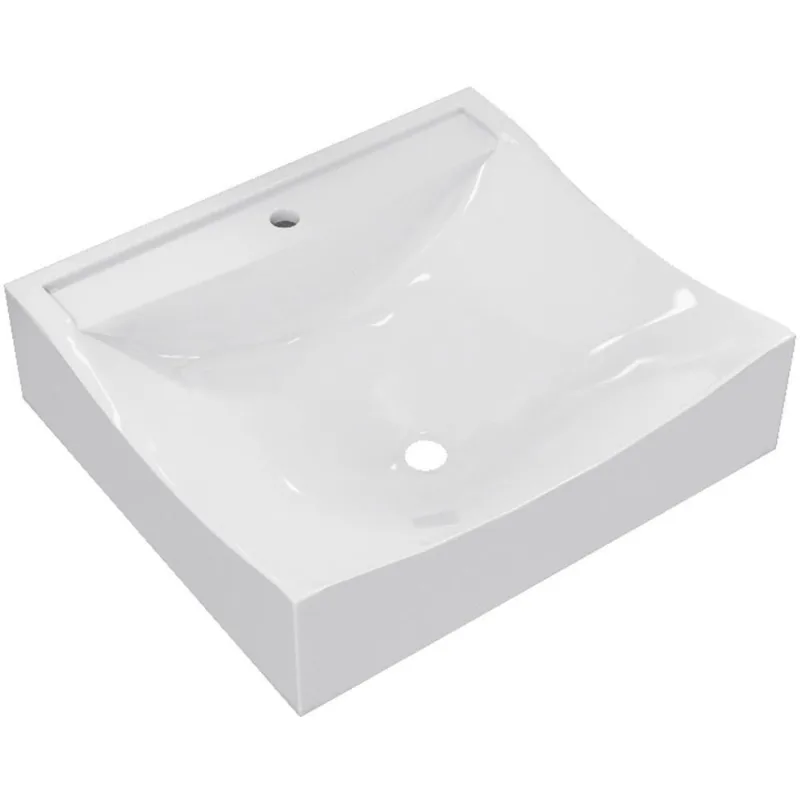 Cuba De Apoio Quadrada Para Banheiro Lavabo C01 Q440 Branco