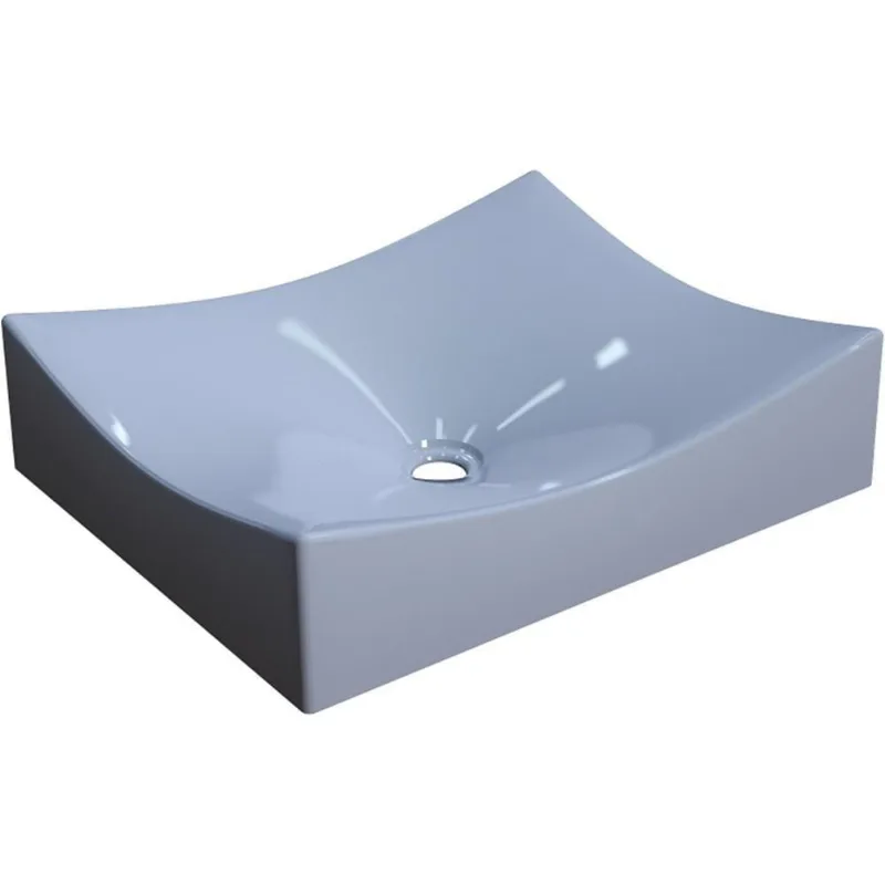 Cuba De Apoio Retangular Banheiro Lavabo C01 Ml44W Cinza