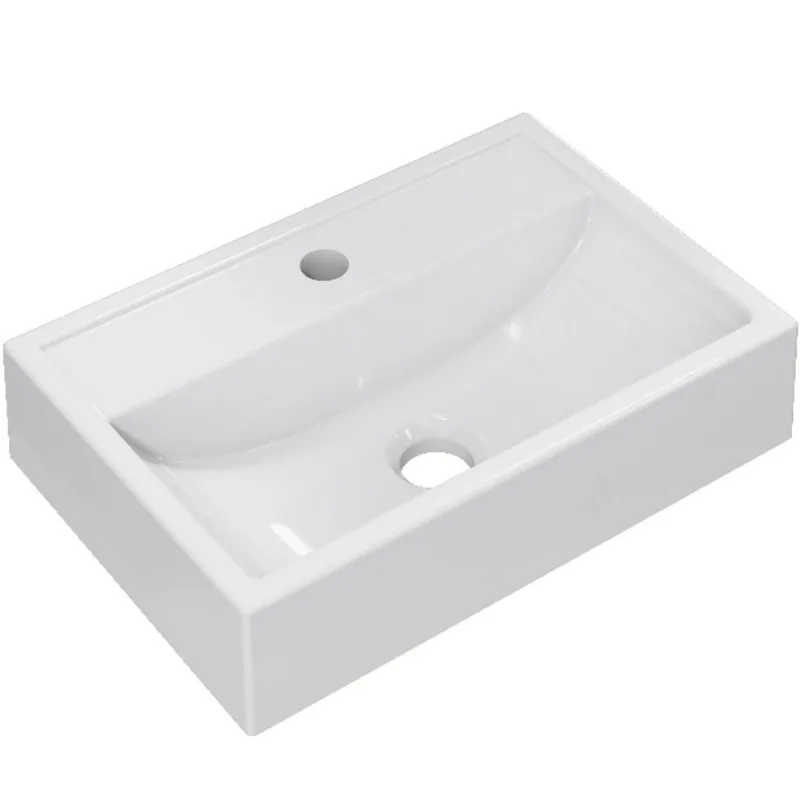 Cuba De Apoio Retangular Banheiro Lavabo C01 Q450 Branco