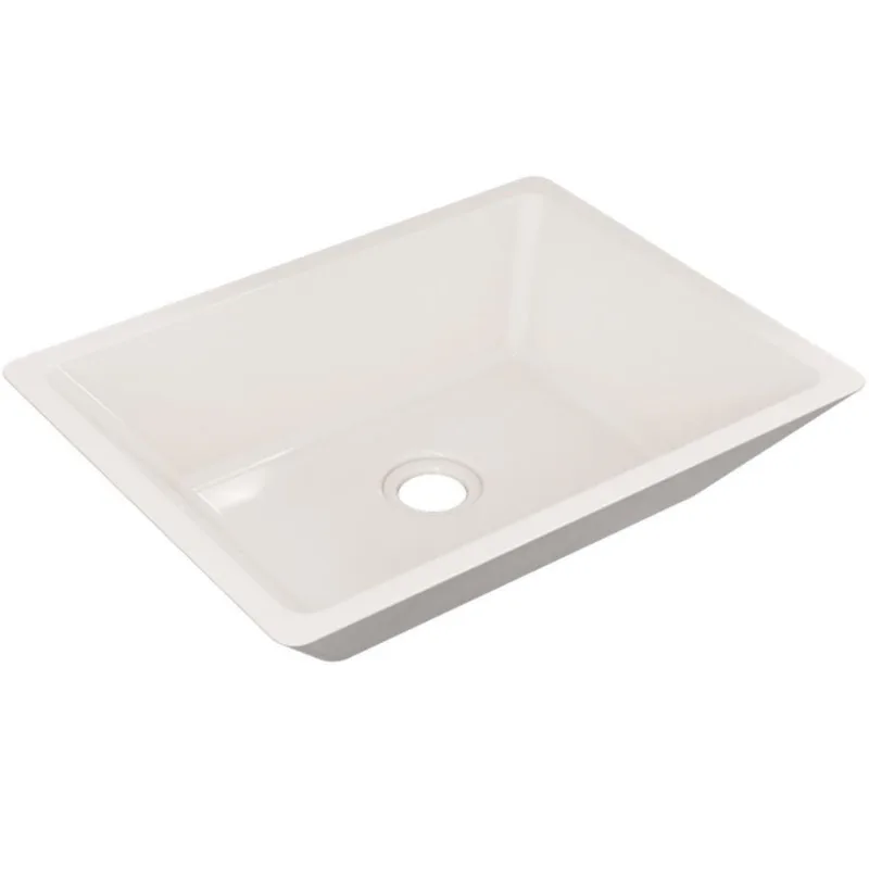 Cuba De Apoio Retangular Para Banheiro Lavabo C01 Rt45 Bege