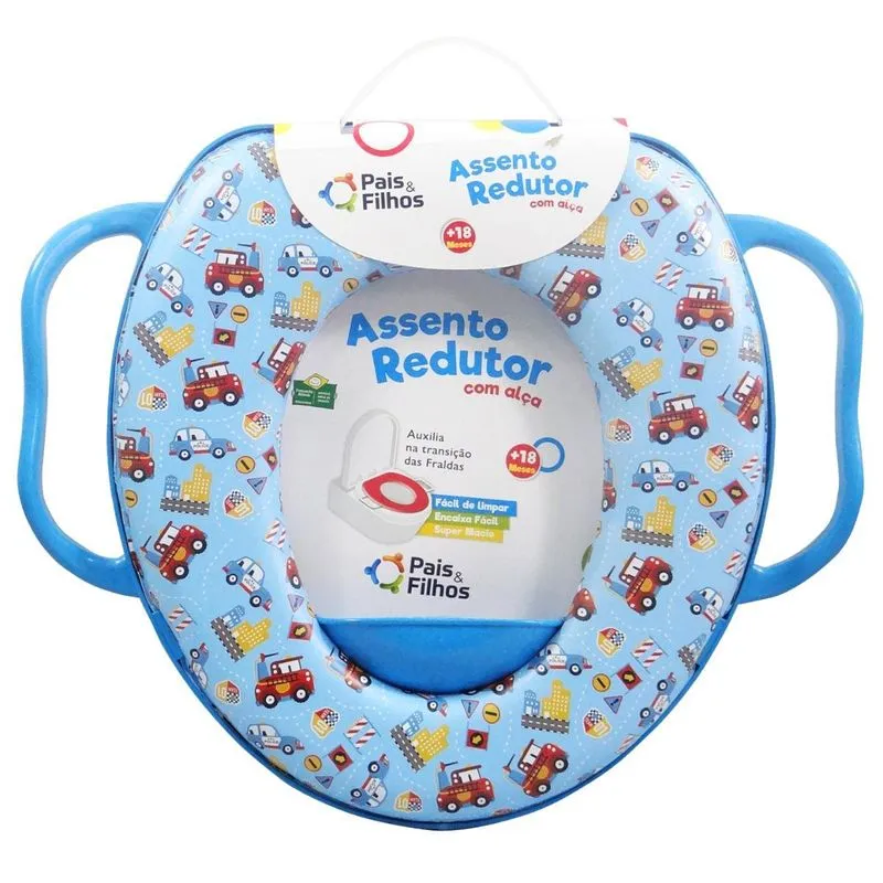 Redutor Assento Macio Vaso Sanitario Infantil Bebe Com Alça