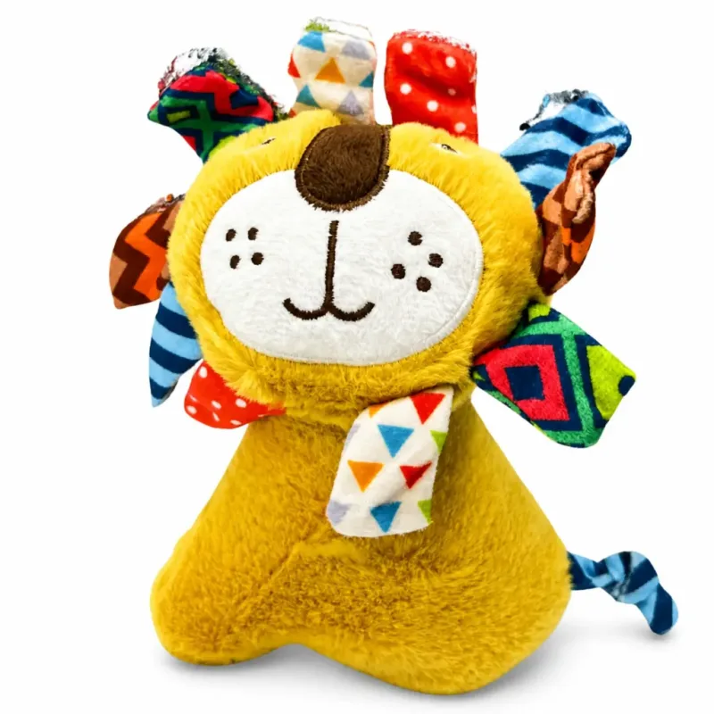 Pelúcia Lion Draugas Brinquedo Macio e Divertido para Cães com Design de Leão e Interação