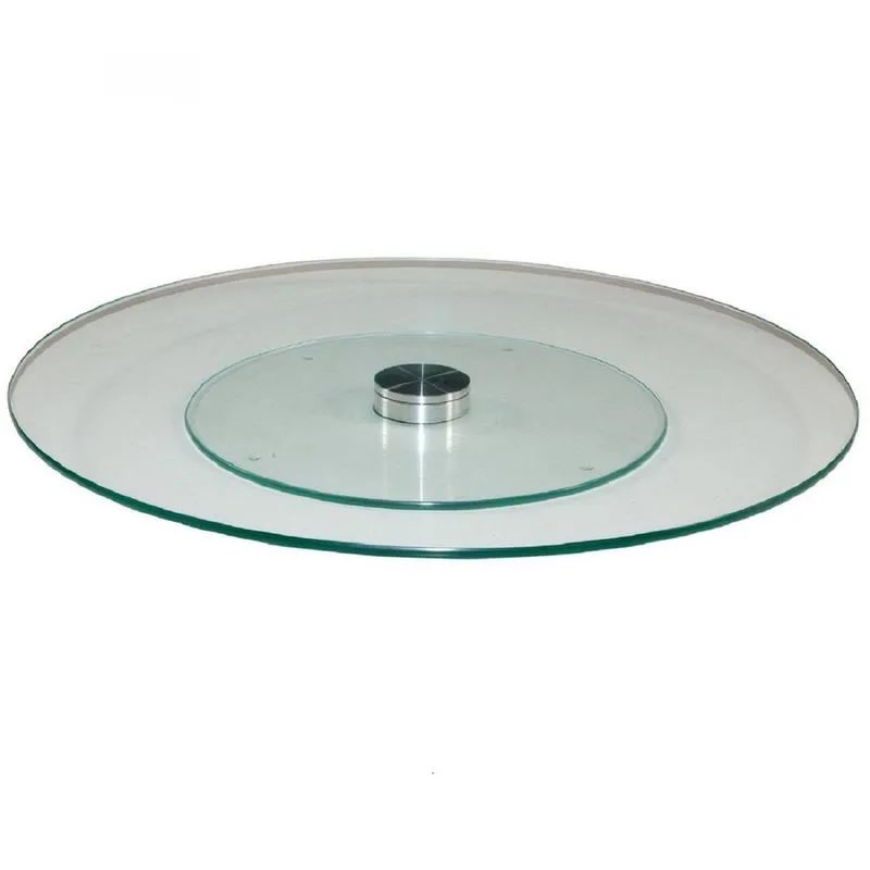 Prato Centro De Mesa Giratório Vidro 8Mm Temperado 40Cm