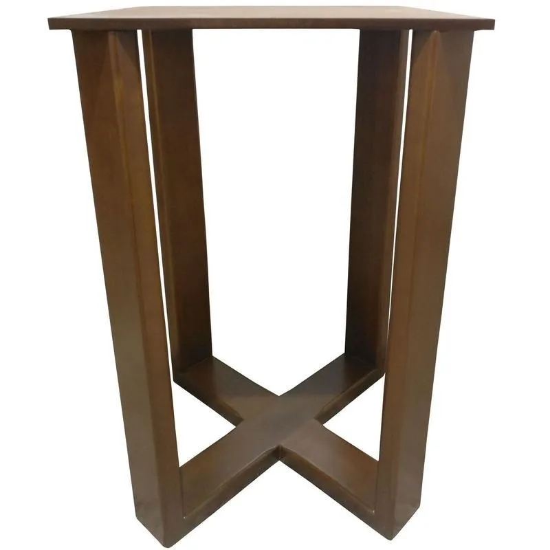 Base Em Madeira Para Mesa Jantar Ametista Tp 55x55cm Verniz
