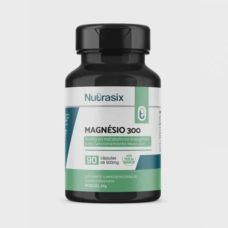 Magnésio 300mg 90 cápsulas 500 mg