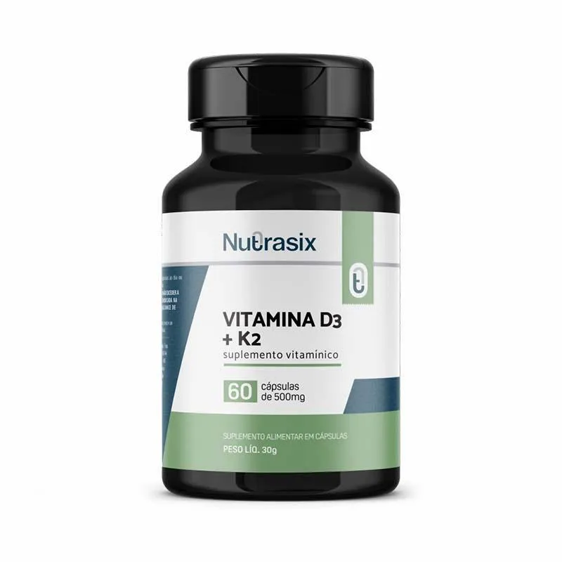 Vitamina D3 E K2 Premium 60 Capsulas 500mg