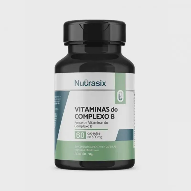 Vitaminas do complexo B 60 cápsulas 500 mg