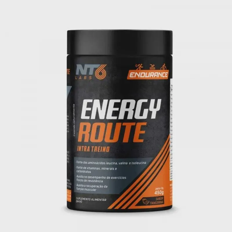Intra treino Energy Route para endurance 450g - Tangerina