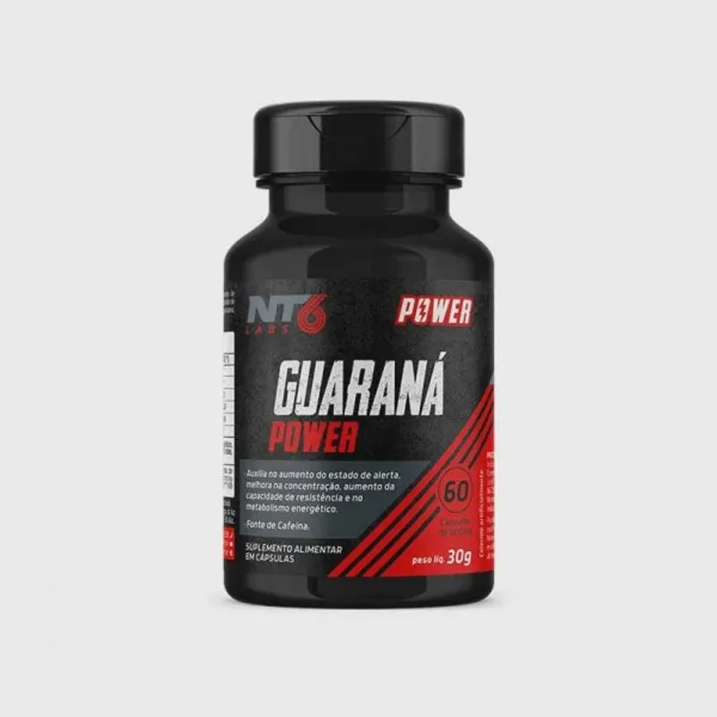 Suplemento Energético Guaraná Power NT6 60 cápsulas 500 mg