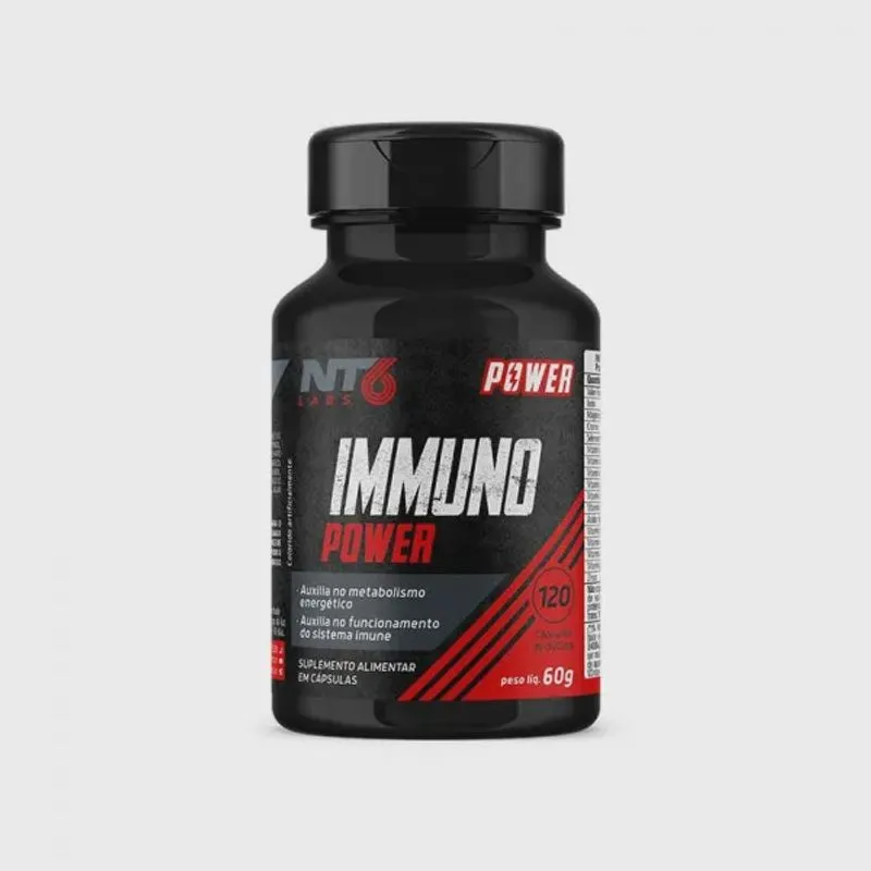 Vitaminas para imunidade Immuno power 120 cápsulas 500mg