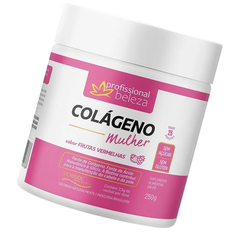 Colágeno Verisol Mulher Sem Açúcar E Glúten Frutas Vermelhas