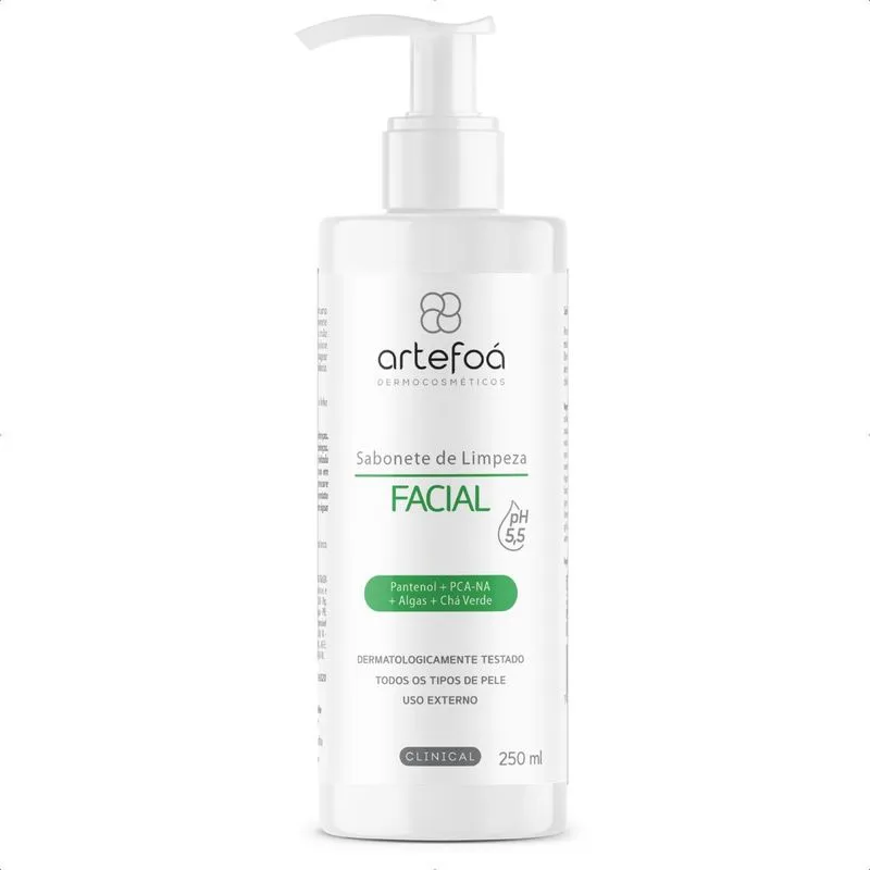 Sabonete Facial Artefoá Limpeza Profunda Ph 5,5 250ml