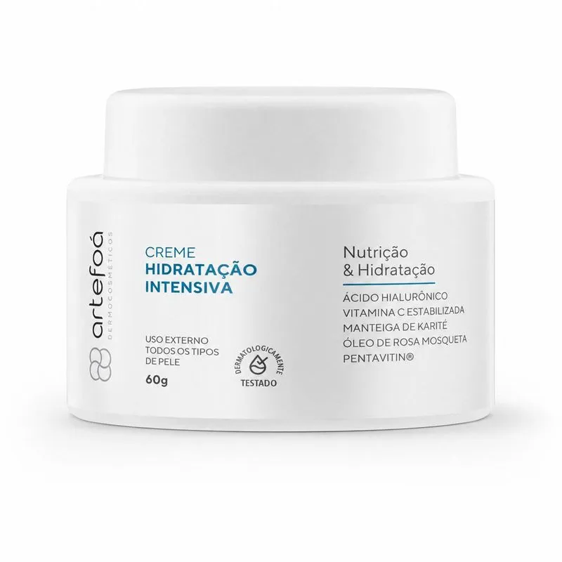 Creme Hidratante Facial Artefoá Hidratação Intensiva 60g