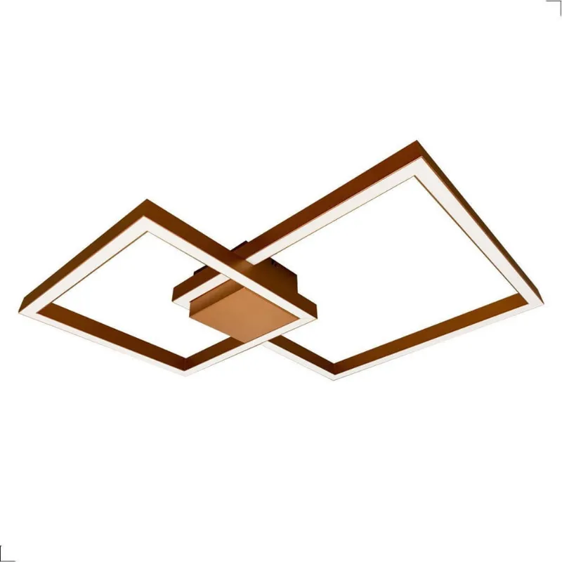 Plafon Case LED 45W 3000K Imediato Cobre/Dourado
