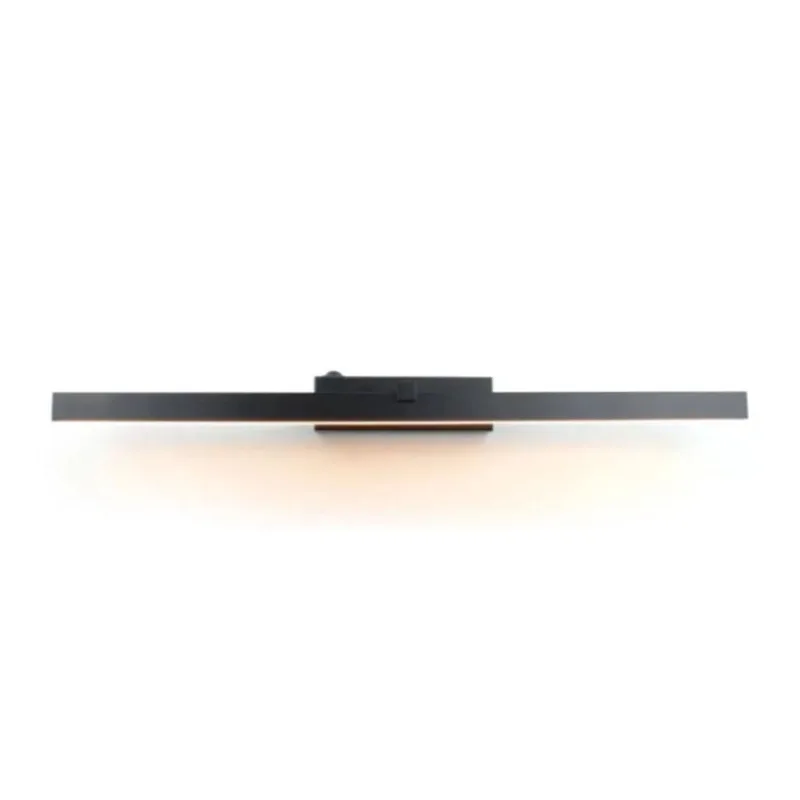 Arandela Para Espelho Prisma Preta 40Cm 6W 4000K