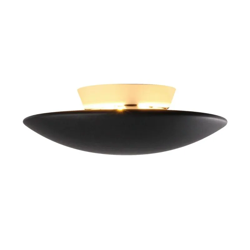 Arandela Led 5W 3000K Luz Amarela Bivolt Preta 15Cm Ay178032 Nix Ayla