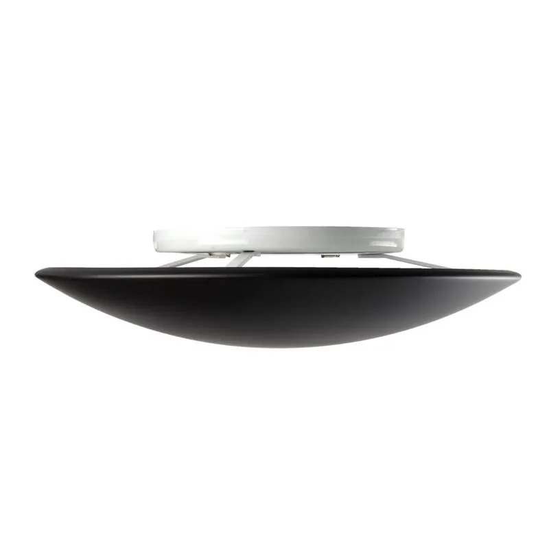 Arandela Led 10W 3000K Luz Amarela Bivolt Preta 40Cm Ay178038 Nix Ayla